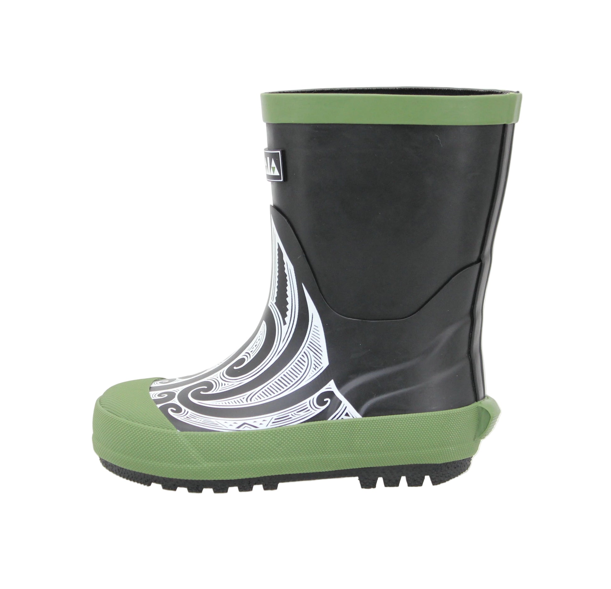 Kids Maaia Original Gumboots with Kowhaiwhai