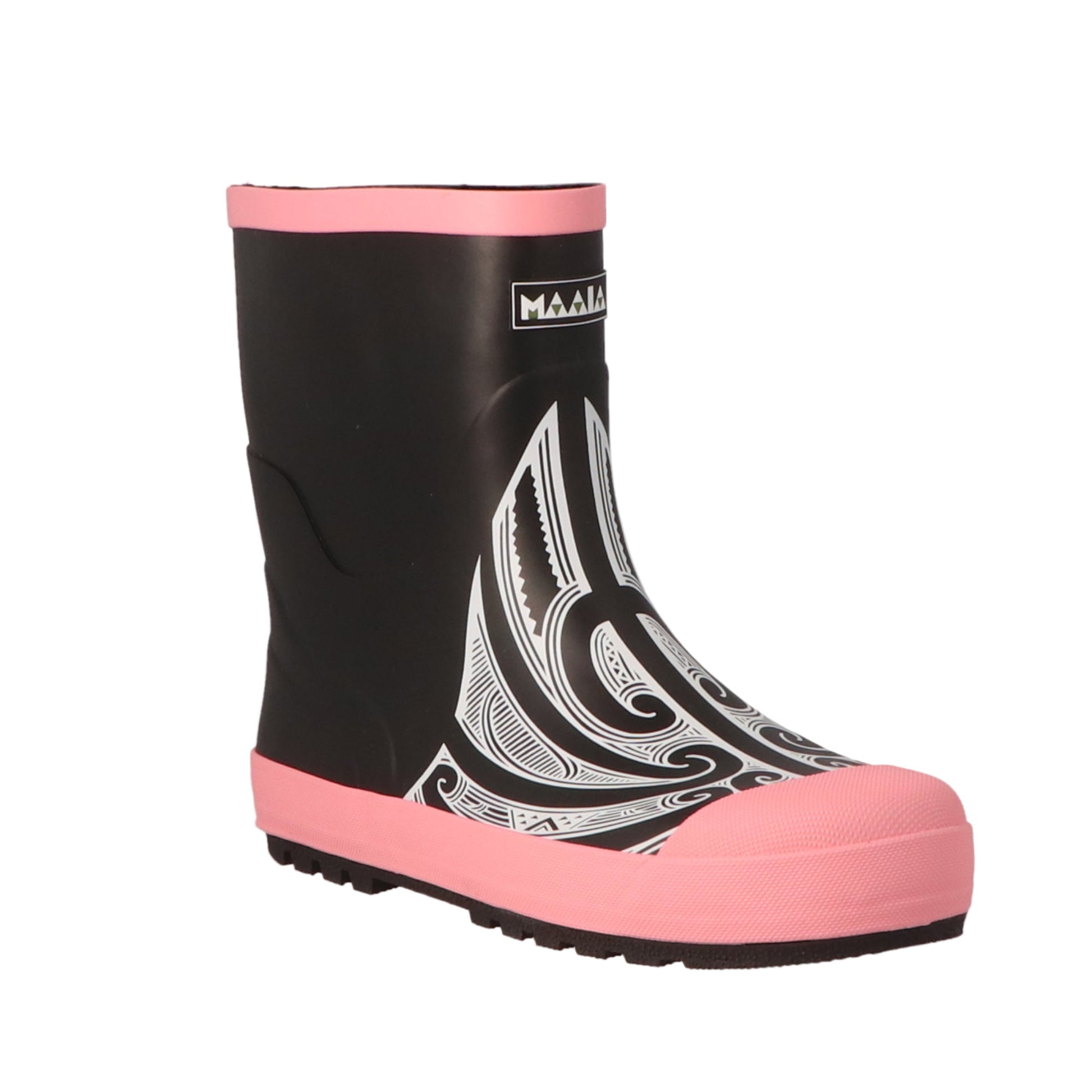 Youth Maaia Original Gumboots with Kowhaiwhai