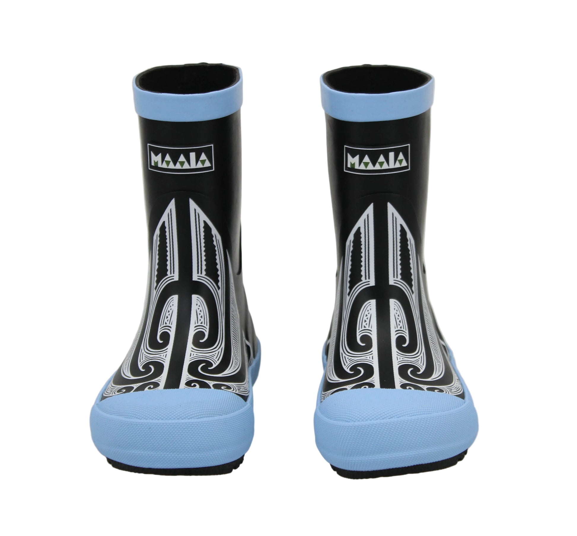 Kids Maaia Original Gumboots with Kowhaiwhai