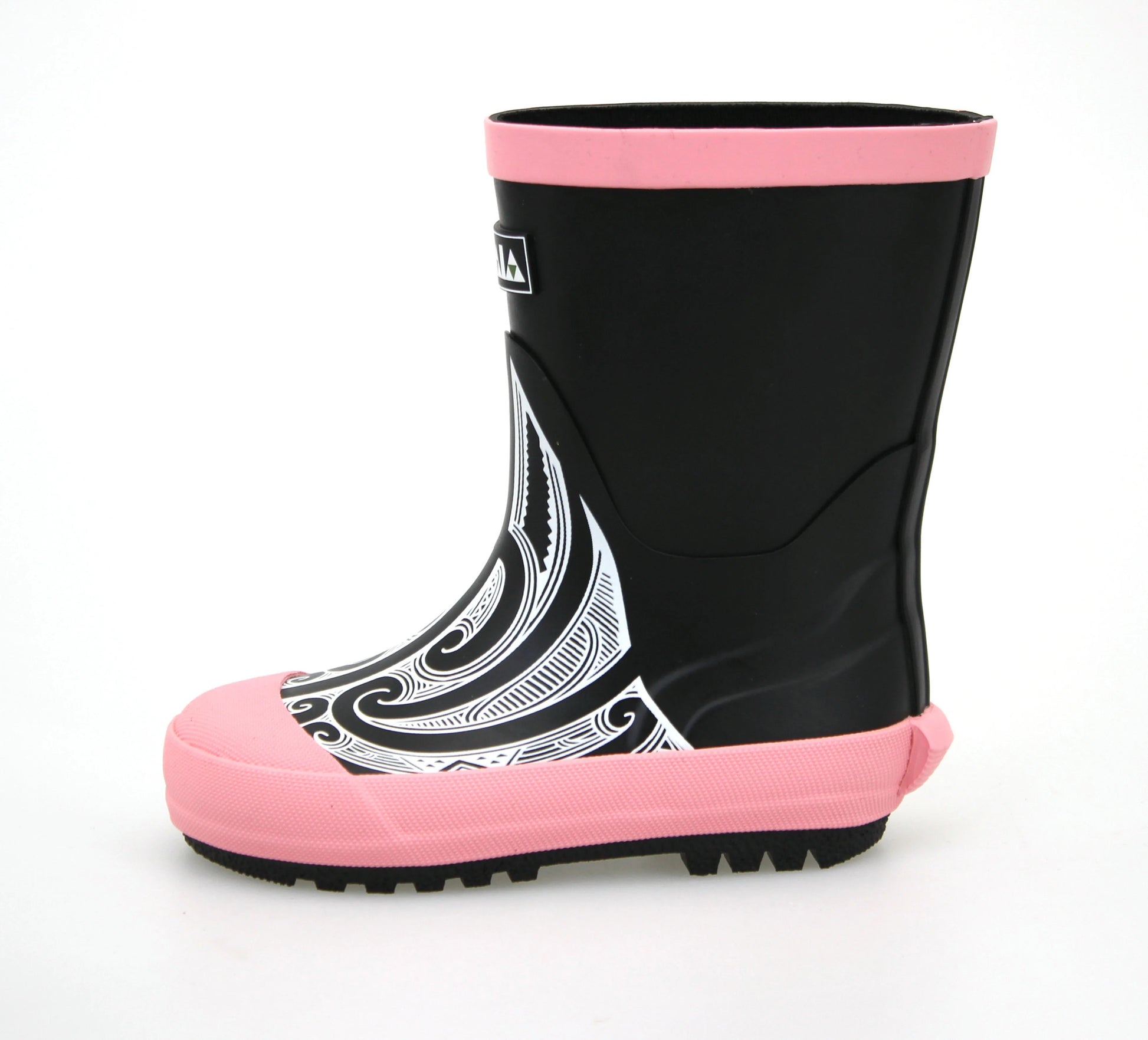 Kids Maaia Original Gumboots with Kowhaiwhai