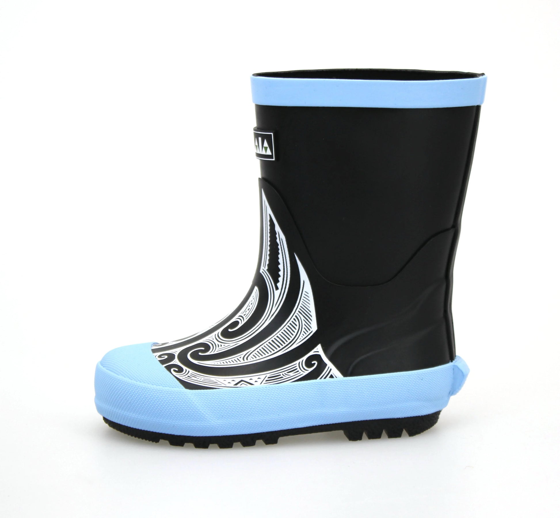 Kids Maaia Original Gumboots with Kowhaiwhai