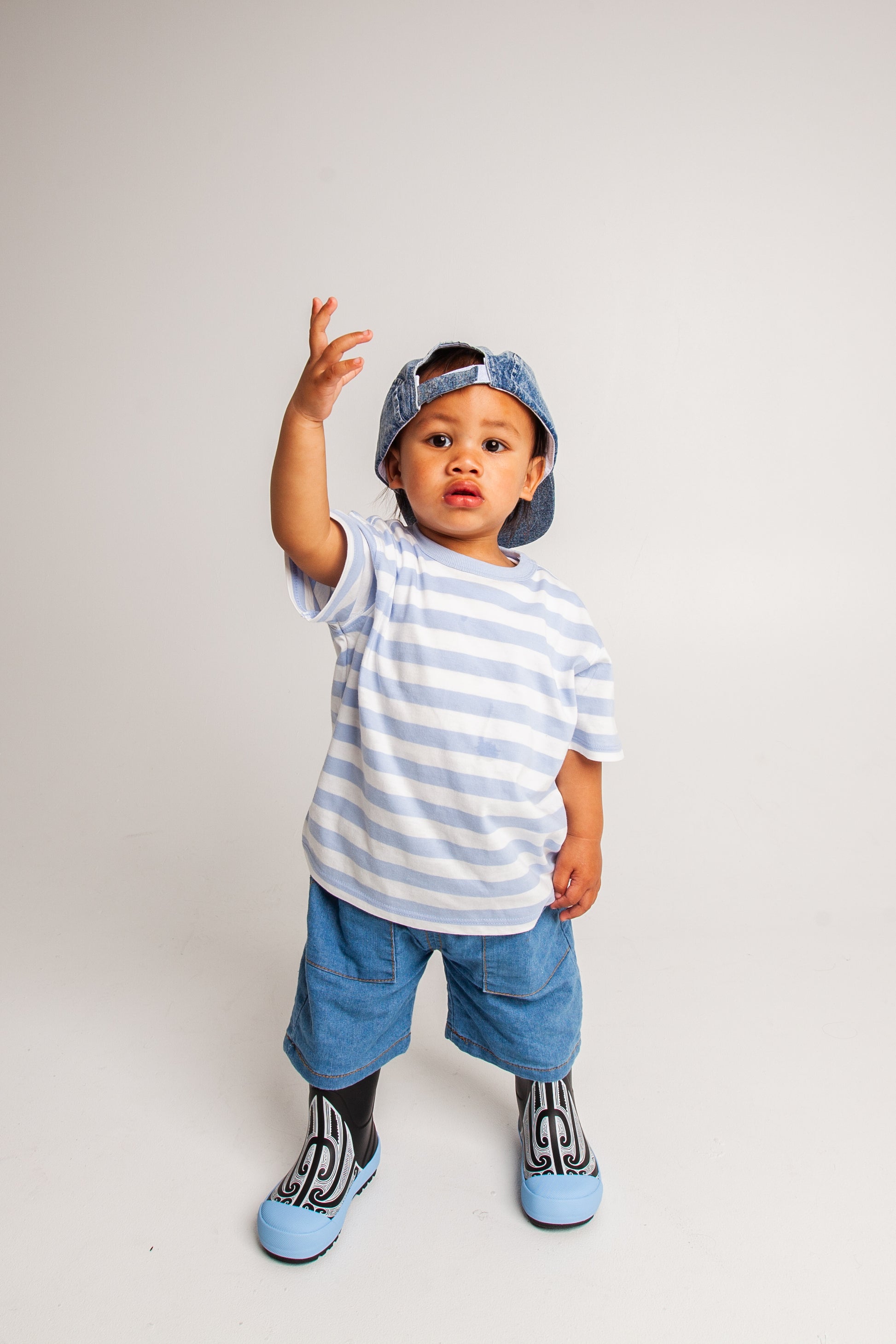 Kids Maaia Original Gumboots with Kowhaiwhai