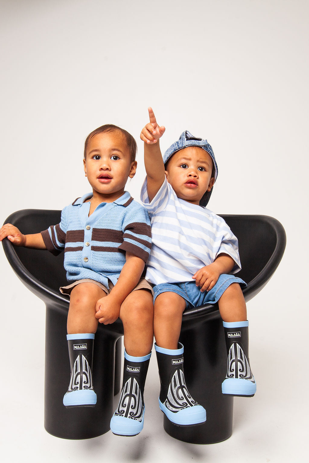 Youth Maaia Original Gumboots with Kowhaiwhai