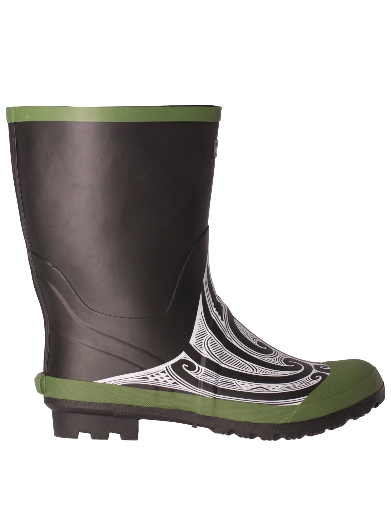 Original Gumboots with Kōwhaiwhai - Kakariki/Green